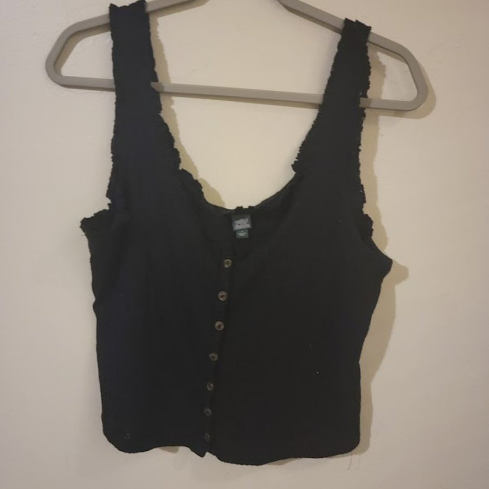 Lightweight Woven Crop Top